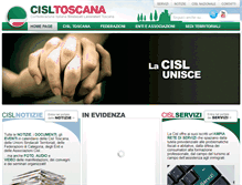 Tablet Screenshot of cisltoscana.it